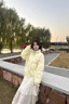 葡束2025冬季新款學(xué)院風(fēng)撞色蝴蝶結棉服女寬松休閑羽棉襖絨面包服ins 杏色 均碼 【可備注碼數】 曬單實(shí)拍圖