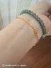 蔻小姐天然高冰透藍水翡翠手串白奇楠沉香手鏈女高端玉石國風(fēng)本命年禮物 【5mm】綠肥紅瘦 16cm手圍 曬單實(shí)拍圖