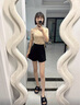 真維斯（JEANSWEST）短褲女夏季新款純棉超顯瘦運(yùn)動(dòng)短褲女慵懶風(fēng)A字休閑純色五分褲 曬單實(shí)拍圖