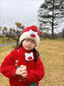 恒源祥寶寶紅色帽子秋冬季兒童圍巾小孩子新年圣誕嬰兒男童女童圍脖套裝 蝴蝶結(jié)紅色二件套 1-5歲(帽圍:47-52cm)均碼 曬單實拍圖