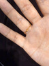 周六福（ZLF）七夕禮物  黃金戒指女款無極金小金珠浪花指環(huán) 計價 12號-0.79g 曬單實拍圖