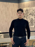 BOSSSUNWEN博斯紳威男士腰帶真皮休閑內穿板扣皮帶西裝褲帶奢侈品禮物送男友 黑色【輕奢鋼扣款 男士禮物】 120cm (適合褲子35-37碼) 曬單實(shí)拍圖