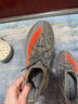 阿迪達(dá)斯Yeezy350夏日透氣男鞋灰橙椰子休閑鞋GW1229 38 曬單實拍圖