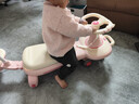 活石兒童扭扭車(chē)1-3歲可坐大人承重3-6歲防側翻溜溜車(chē)雙人嬰兒搖搖車(chē) 櫻花粉【拖斗+拉桿】 升級大拖斗可坐可儲物 曬單實(shí)拍圖