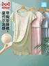 貓人【涼感親膚】棉莫代爾睡裙睡衣女夏季10A抑菌帶胸墊家居服晴空藍 曬單實(shí)拍圖