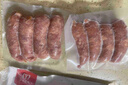 喜旺大塊肉黑豬肉烤腸200g野餐燒烤香腸肉腸兒童早餐空氣炸鍋食材 曬單實(shí)拍圖