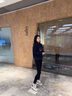 ZUOSAISI品牌休閑鞋女厚底增高拼色板鞋女2025秋季新品女鞋百搭鞋子女 黑杏色-單里四季款 34 曬單實(shí)拍圖