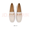 百麗（Belle）七夕禮物舒適樂(lè)福鞋女商場(chǎng)同款真皮通勤單鞋C1S1DCA4預(yù)售 米白 38 (240mm) 曬單實(shí)拍圖