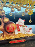 歐梵普（oufanpu）招財貓擺件喬遷開(kāi)業(yè)禮物八方來(lái)財客廳店鋪收銀臺高檔發(fā)財樹(shù)裝飾品 招財貓擺件-八方來(lái)財金色 禮盒裝 【招財進(jìn)寶，寓意美好】 曬單實(shí)拍圖
