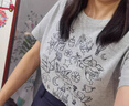 CHIC VEN 2025夏季新款韓系圓領(lǐng)短袖印花T恤涼感正肩顯瘦上衣女chicven 白色 M （50-60公斤） 曬單實(shí)拍圖