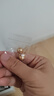 周六福（ZLF）  S925銀扣耳釘女氣質(zhì)黃金色仿珍珠耳飾送女友生日禮物 耳釘一對 曬單實(shí)拍圖