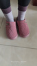 潔麗雅防水棉拖鞋女秋冬季2025新款保暖加絨家用室內防滑厚底pu皮拖鞋男 玫紅 36-37 【適合35-36碼】 曬單實(shí)拍圖
