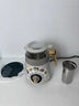 膳魔師（THERMOS）養生壺燉煮壺一體煮茶壺家用多功能燒水壺煮茶器辦公室迷你養生杯電熱水壺 教師節送禮禮物 EHA-1352A-W白色 0.6L 曬單實(shí)拍圖