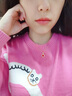 西太后法國(guó)明星同款四葉草耳環(huán)女新款高級(jí)感獨(dú)特耳釘禮物 紅色四葉草項(xiàng)鏈 曬單實(shí)拍圖