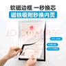 DSB（迪士比）A4磁性展示貼營(yíng)業(yè)執照保護套正本框榮譽(yù)證書(shū)保護套兒童展示公告欄磁力貼 銀色5個(gè) D12S5 曬單實(shí)拍圖