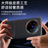 ESCASE【中軸磁吸】適用vivo x fold5手機殼支架保護套防摔皮革商務皮套簡約翻蓋折疊下蓋支點殼典雅黑 曬單實拍圖