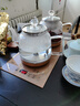 茶皇子（CHAHUANGZI）全自動(dòng)上水電茶爐玻璃電熱燒水壺噴淋式煮茶器茶臺(tái)嵌入式2025新款電熱水壺泡茶專用燒水煮茶一體機(jī) 1L 香檳金（三壺款）37×20cm 曬單實(shí)拍圖