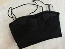 多情貓小胸升杯吊帶【2025四季聚攏款】抹胸 黑色M  【32/70~34/75AB】 曬單實(shí)拍圖