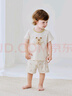童泰（TONGTAI）嬰兒短袖套裝夏季莫代爾寶寶衣服空調(diào)服兒童睡衣家居服綠色90cm 曬單實(shí)拍圖