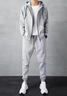 羅蒙（ROMON）休閑套裝男士2025年秋冬季新款開(kāi)衫衛衣外套搭配運動(dòng)服男兩件套 N0713淺灰色套裝 XL 推薦【126-140斤】 曬單實(shí)拍圖