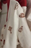 優(yōu)奇嬰兒衣服男女寶寶春秋高腰大pp褲套裝男童女童早秋前開(kāi)分體兩件套 曬單實(shí)拍圖
