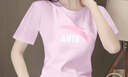 安踏（ANTA）短袖t恤女白色顯瘦休閑半袖夏季新款百搭透氣潮流圓領(lǐng)體恤衫 -2粒子粉 L 170 曬單實(shí)拍圖