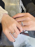 ICESTRELLA鉑金pt950花蕾仿真鉆戒女六爪皇冠群鑲鉆石結(jié)婚莫桑石戒指女 1克拉 10號(hào) 曬單實(shí)拍圖