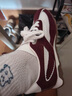 TOOMANYSHOES 【吳昕同款】甜味補劑 夏季新款軟底網(wǎng)面運動鞋透氣休閑德訓(xùn)鞋女 酒紅色 37 曬單實拍圖