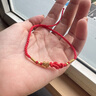 中國黃金如意黃金腳鏈女足金腳鏈金足鏈教師節(jié)禮物送老師生日送女友紀念 足金如意腳鏈 【京速達】 曬單實拍圖
