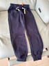 倉石一樹(shù)美式潮牌寬松休閑衛褲男士秋冬季新款重磅束腳運動(dòng)時(shí)尚加絨褲子 深藍色 L 曬單實(shí)拍圖