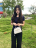 CinvaiKrose【葉一茜同款】凱莉包包女款2025年手提斜挎包生日七夕情人節(jié)禮物 奶油白【送女友老婆走心實用】 曬單實拍圖