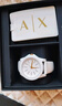 阿瑪尼（ARMANI EXCHANGE）手表女士硅膠表帶石英歐美腕表生日七夕情人節(jié)禮物送女生AX7126 曬單實(shí)拍圖