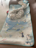 babycare嬰兒抑菌涼席寶寶透氣冰絲席兒童幼兒園可水洗鯨魚噴泉56*100CM 曬單實(shí)拍圖