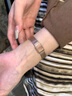 巴寶莉女士手表女生新款品牌2025石英小方表輕奢小眾高級感生日禮物女生 貓眼綠-網(wǎng)帶（項(xiàng)鏈+手鐲+禮盒） 曬單實(shí)拍圖