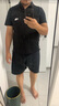 The North Face北面短袖Polo男戶外速干透氣短袖8AV2 黑色/JK3 XL 曬單實(shí)拍圖