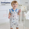 DOMIAMIA嬰兒連體衣夏季薄款衣服翻領(lǐng)哈衣爬爬服短袖Polo衫清涼夏裝 春日宴野 80cm 曬單實拍圖