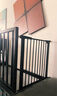 樓梯護欄兒童安全門(mén)寶寶防護欄攔門(mén)口門(mén)欄嬰兒欄桿柵欄樓梯口圍欄 【加粗加厚】適用寬度76-83cm 078高【磨砂黑】 曬單實(shí)拍圖