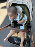 ANGI BABY嬰兒車高景觀嬰兒推車可坐可躺新生兒避震輕便折疊雙向?qū)殞毷滞栖?綠野仙蹤【四輪橡膠+加厚棉墊】 輕便折疊高景觀減震雙向嬰兒推車 曬單實拍圖