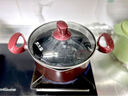 炊大皇 湯鍋不粘鍋煲湯燉煮熬粥奶鍋22cm 電磁爐通用 竹青石TG22ZQ 曬單實(shí)拍圖