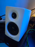 漫步者（EDIFIER）N300 無(wú)線(xiàn)藍(lán)牙桌面電腦音響 家用有源桌面2.0音箱 精致小巧HIFI音質(zhì)雙金標(biāo)認(rèn)證情人節(jié)禮物 絲綢白+音頻線(xiàn)+腳墊 曬單實(shí)拍圖