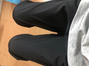 清倉(cāng)潮牌美式工裝休閑褲男夏季速干斜切褲寬松直筒休閑微喇褲子男 【清倉(cāng)高質(zhì)量涼感褲】港GK30黑色 L 建議體重100-115斤可穿 曬單實(shí)拍圖