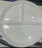 半物生活陶瓷分餐盤減肥專用分格餐盤減脂定量211餐盤家用兒童餐盤早餐盤 曬單實拍圖