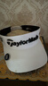 Taylormade泰勒梅高爾夫球帽2025新款夏季男女士透氣無(wú)頂鴨舌帽子N38547白色 曬單實(shí)拍圖