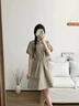 森馬（Semir）連衣裙女翻領(lǐng)燈籠袖休閑風(fēng)2025夏季防曬收腰短裙戶外109325114027 曬單實(shí)拍圖
