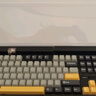 狼蛛（AULA）F108pro客制化機械鍵盤(pán) 無(wú)線(xiàn)藍牙三模連接 多功能顯示屏 Gasket結構 RGB燈效 108鍵盤(pán)電腦游戲辦公 F108深灰黃【焦糖拿鐵軸】4000mAH 曬單實(shí)拍圖