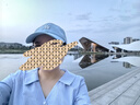紅袖正肩氣質(zhì)襯衫2025夏季新款女裝斜門襟設(shè)計(jì)感系帶收腰翻領(lǐng)短上衣 藍(lán)條725 L 曬單實(shí)拍圖