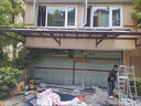 雨棚鋁合金耐力板隔熱樓頂防雨家用庭院子屋檐遮雨棚陽(yáng)光房遮陽(yáng)棚 頂梁款雨棚 曬單實(shí)拍圖