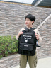 途尊書(shū)包男生大學(xué)生電腦包高中初中生雙肩包旅行大容量小學(xué)生護脊包女 黑白大號【加強版+肩帶加固】 單個(gè)包包 曬單實(shí)拍圖