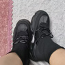 他她（TATA）孫樂言同款喵爪靴子女襪靴厚底瘦瘦靴彈力短筒靴CEG08DZ5 黑色 37 曬單實(shí)拍圖