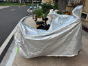 電動(dòng)車防雨罩摩托車車衣全罩遮雨通用防曬防塵加厚電瓶車車套車罩 有耳款 XL碼【適用車型2.1米】 曬單實(shí)拍圖